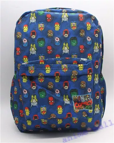 Conjunto Mochila Super Heróis Quadrinhos HQ Vingadores