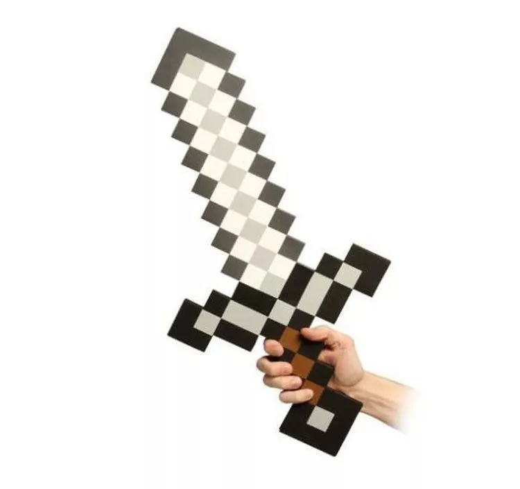 cosplay minecraft espada cinza 63cm Bolsa ombro Japonês jk faculdade estudante sacos saco de escola commuter pasta amor ao vivo anime cospaly traje acessórios saco de mensagem