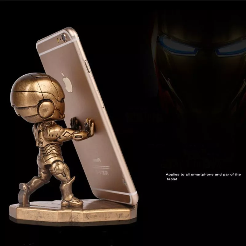Dock Celular Homem de Ferro Iron Man Marvel Dourado