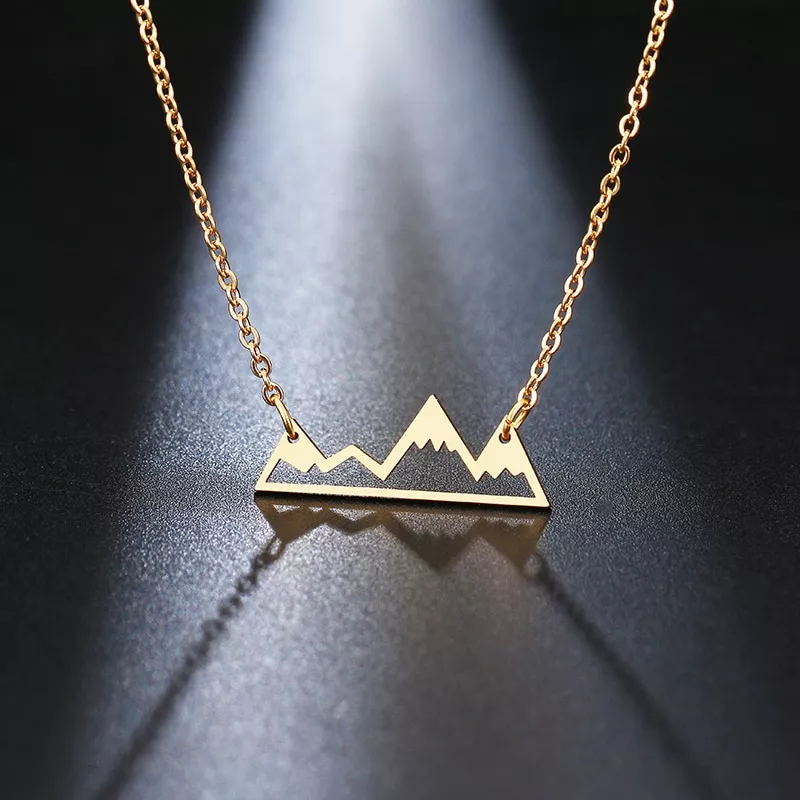 dotifi stainless steel necklace minimalist mountain top pendant snowy Confirmado desenvolvimento de Top Gun 3.