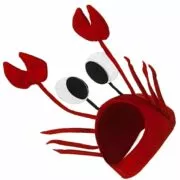Engraçado natal vermelho lagosta caranguejo mar animal chapéu traje acessório adulto criança boné presente feliz ano novo
