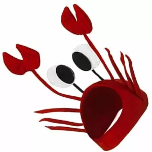 engracado natal vermelho lagosta caranguejo mar animal chapeu traje acessorio 1 pc resina decorativa nontoxic seguro falso artificial roman coluna tanque de peixes ruínas rock aquarium decoração