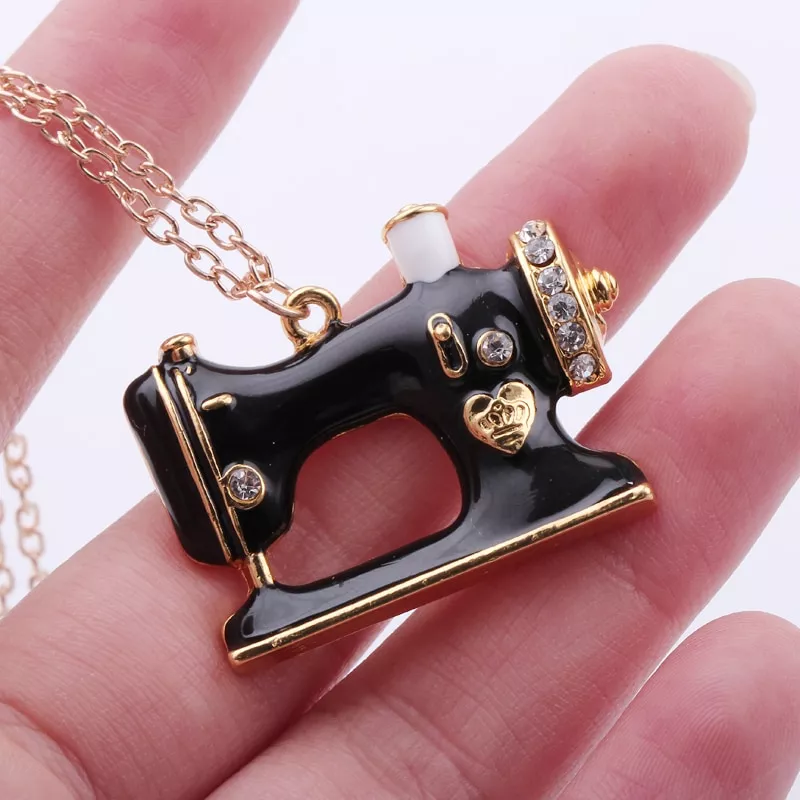 esmalte maquina de costura pingente colar para mulheres cor do ouro Brinco hayao miyazaki howl moving castle moda filme jóias brincos dos desenhos animados cosplay acessório de vestuário para fãs de filmes