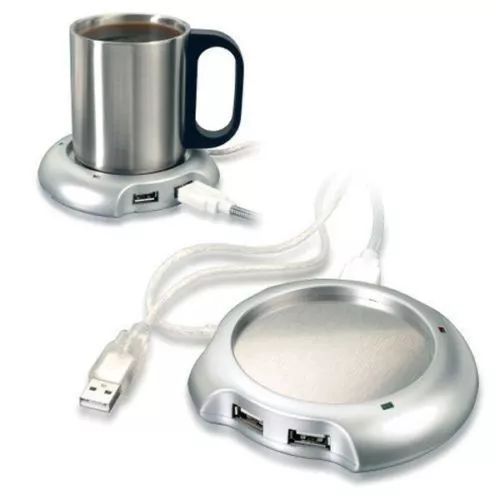 Esquentador 4 portas para USB  Canecas de Café Chá para Escritório Quarto 2.5W