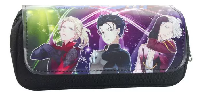 estojo bolsa porta lapis escolar anime yuri on ice 4 Estojo Bolsa Porta Lápis Escolar Ovo