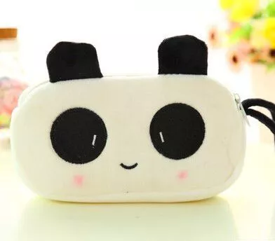 estojo bolsa porta lapis escolar cute panda Pantufa Chinelo Adulto Panda