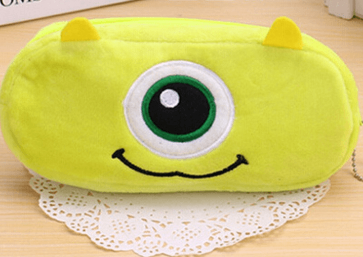 estojo bolsa porta lapis escolar disney mike wazowski monstros s.a Mochila Pasta Bolsa Desenho Animado 3D Várias Cores