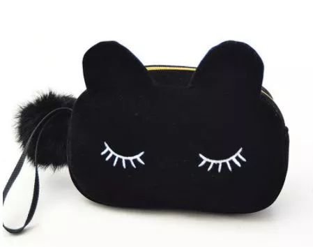 Estojo Bolsa Porta Lápis Escolar Gato