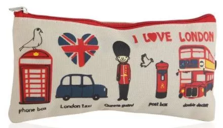 Estojo Bolsa Porta Lápis Escolar London
