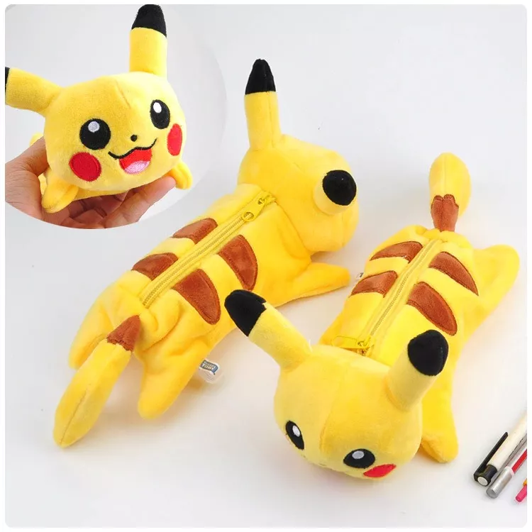 estojo pikachu pokemon anime Pelúcia Pokemon branette 18cm kawaii pikachu anime figura de pelúcia brinquedo macio bonecas presentes crianças brinquedos para crianças frete grátis