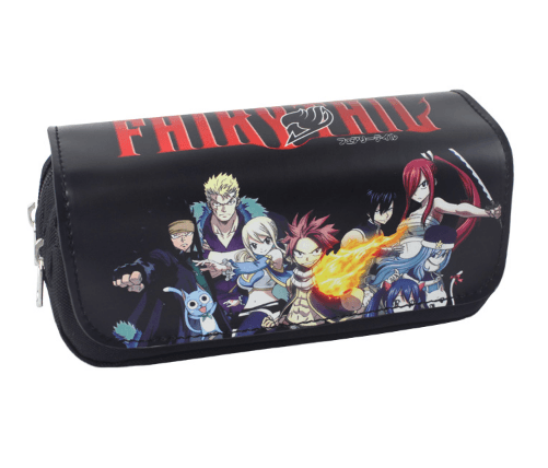 estojo porta lapis anime fairy tail Mochila Pasta Bolsa Vamp Ossos Caixão