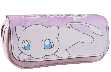 estojo porta lapis anime pokemon mewtwo Estojo Bolsa Porta Lápis Escolar Macaron Cookies