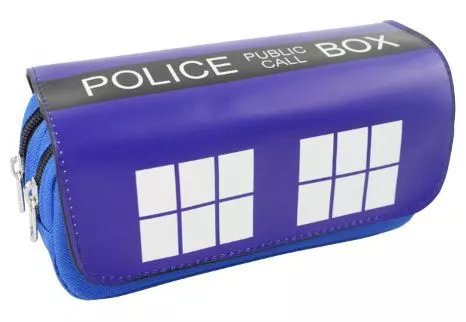 estojo porta lapis doctor who Estojo Bolsa Porta Lápis Escolar Macaron Cookies