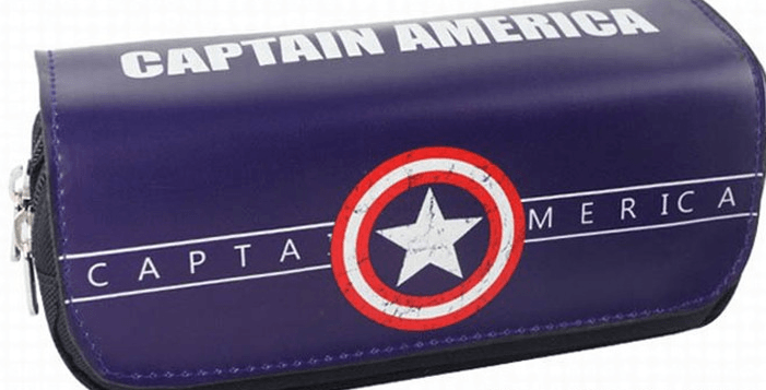 estojo porta lapis marvel captain america capitao america Estojo Bolsa Porta Lápis Escolar Macaron Cookies