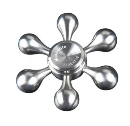 fidget hand spinner molecula Novo flocos de neve fidget spinner edc mão spinners autismo adhd presente aniversário crianças presentes de natal metal dedo brinquedos spinners