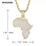 colar-Africa-mapa-iced-para-fora-corrente-strass-cristal-ouro-prata-cor-pingente