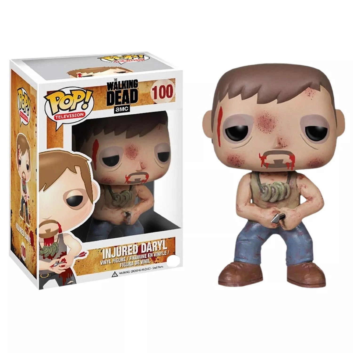 funko pop walking dead injured daryl Colar The Walking Dead Porrete E Logo Carta Pingente Moda Jóias Para As Mulheres E Homens