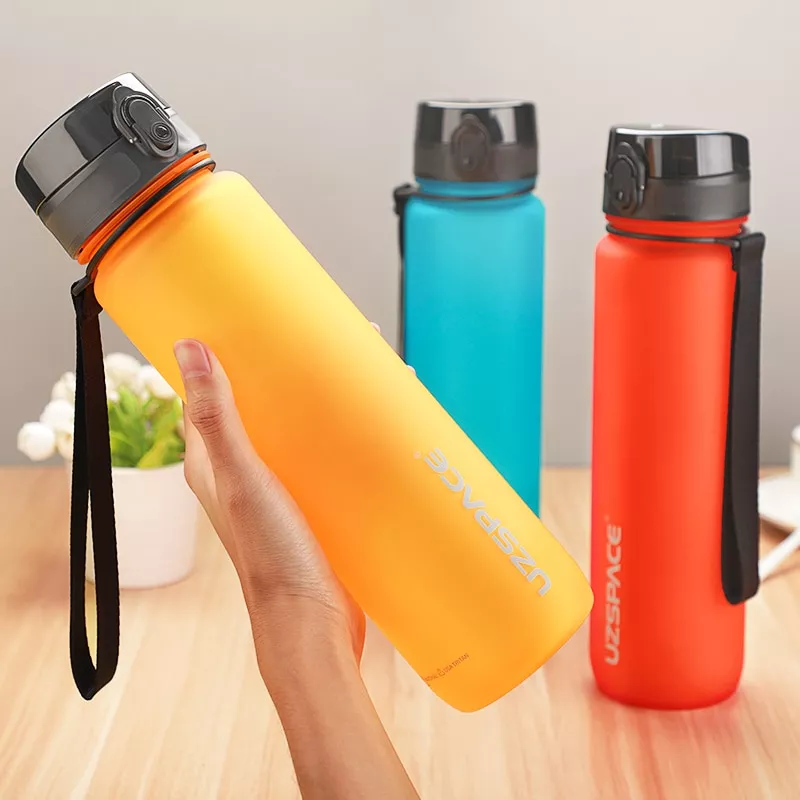 garrafa 1000ml esportes garrafa de agua bpa livre portatil a prova de Garrafa 1000ml esportes garrafa de água bpa livre portátil à prova de vazamento shaker garrafa de plástico drinkware passeio ao ar livre ginásio frete grátis itens