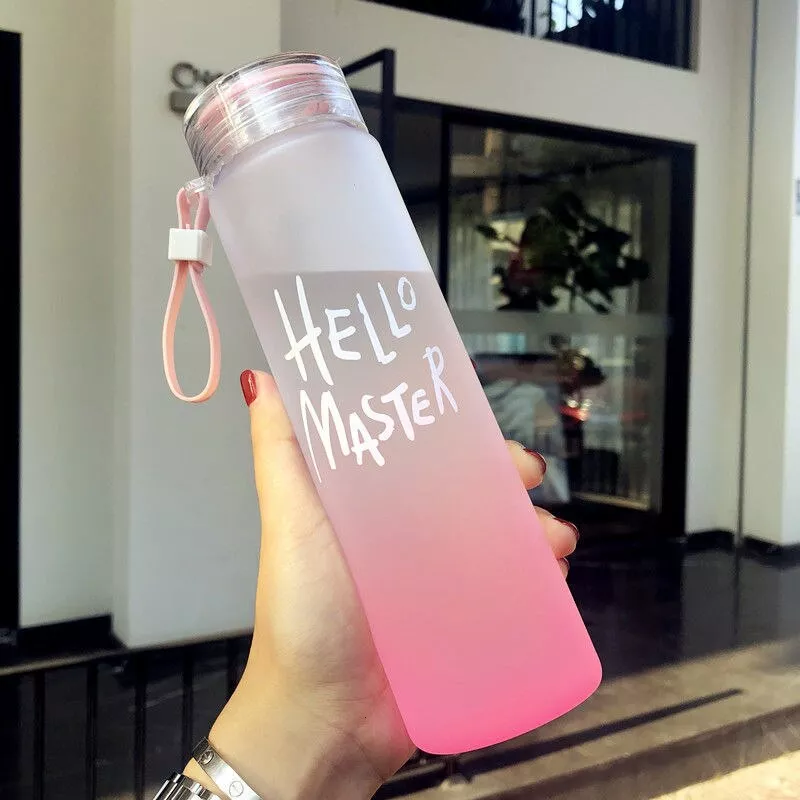 Garrafa de água portátil para esporte aquático, garrafa plástica de água para crianças, recipiente à prova de vazamentos, selo, escalada, 500ml