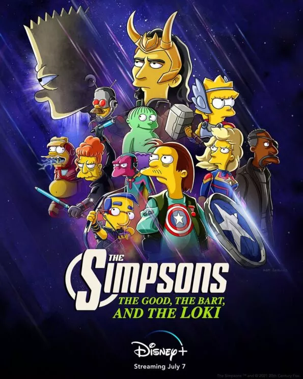 image 47 Divulgado pôster para crossover entre Simpsons e Marvel, com lançamento previsto para 7 de julho no Disney+.