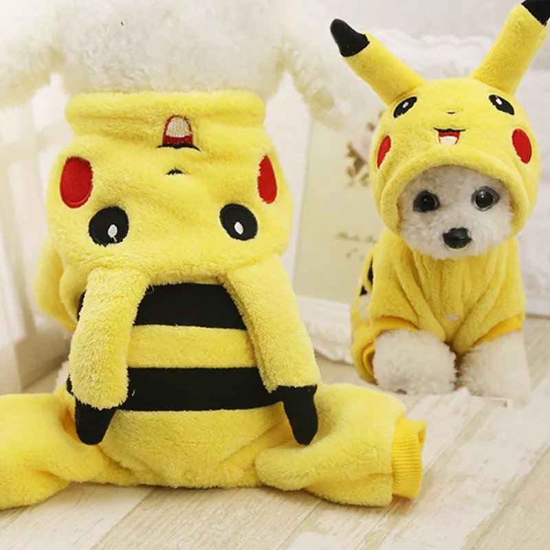 Inverno quente roupas para cães pequenos macio velo filhote de cachorro pet gato casaco jaqueta chihuahua pug roupas engraçado animais de estimação trajes macacão