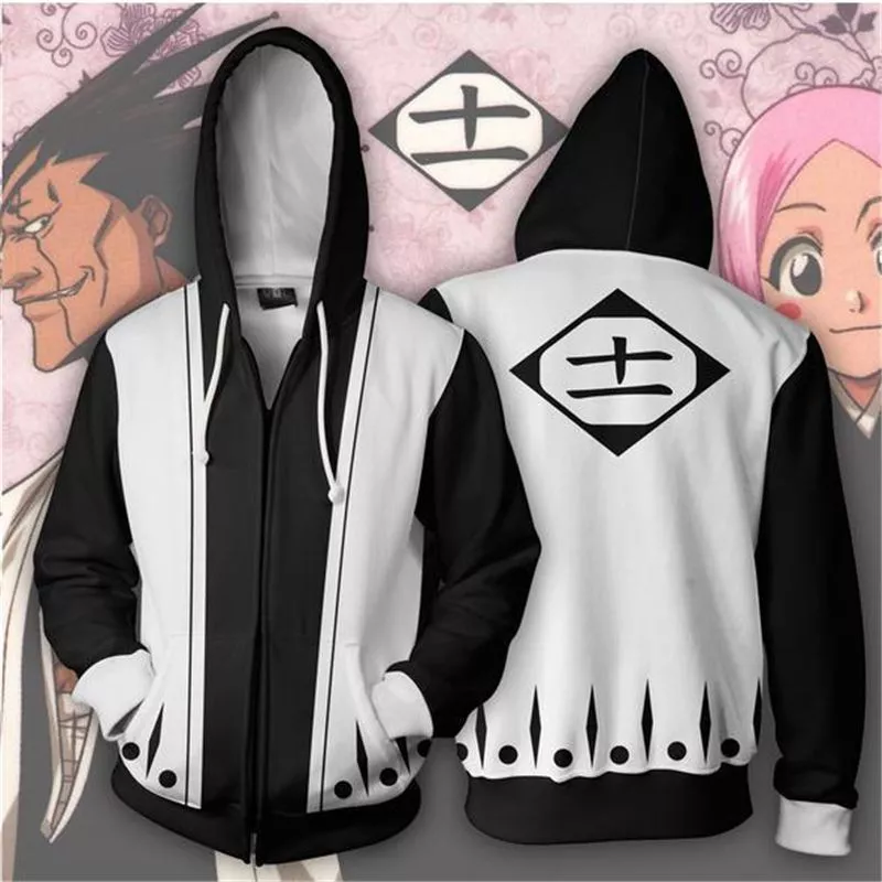 jaqueta bleach kenpachi zaraki moletom cosplay anime 3d impresso camisola com capuz Luminária One Piece luz da noite luffy sanji zoro nami 3d led ilusão toque lâmpada mesa figura ação óptica lâmpada cabeceira decoração lâmpada mesa