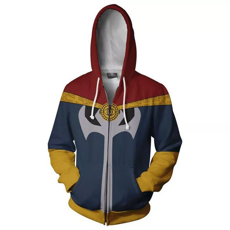 Jaqueta Blusa Frio Doutor Estranho Marvel Uniforme Clássico Vingadores Avengers Moletom