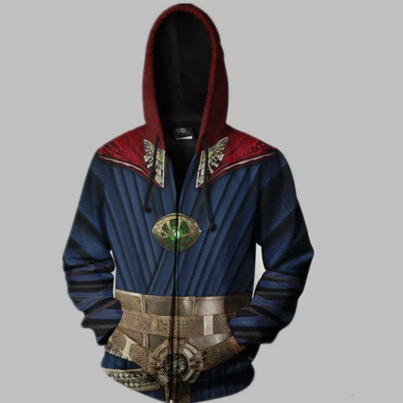 Jaqueta Blusa Frio Doutor Estranho Ultimato Avengers Endgame Marvel Uniforme Doctor Strange Dr Moletom