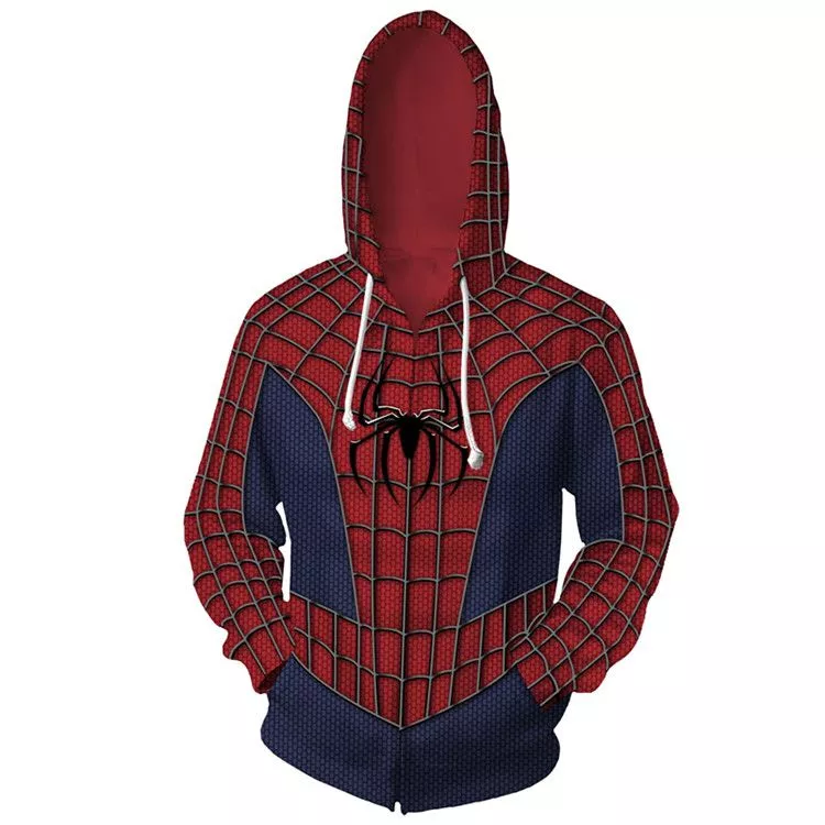 jaqueta blusa frio homem aranha spider man marvel uniforme 15 moletom Acessório Filme Thor Loki 62cm