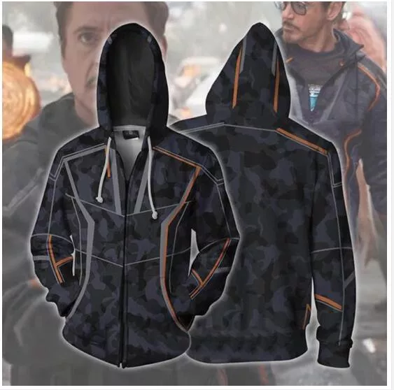 Jaqueta Blusa Frio Homem de Ferro Guerra Infinita Vingadores Avengers Marvel Moletom