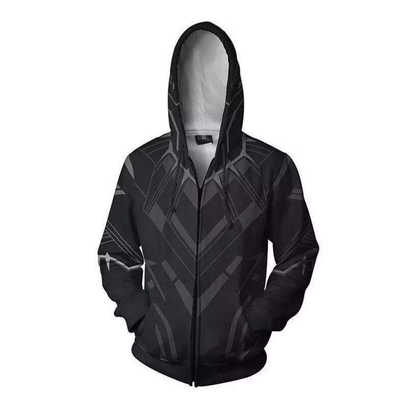 Jaqueta Blusa Frio Pantera Negra Avengers Vingadores Ultimato Uniforme Moletom
