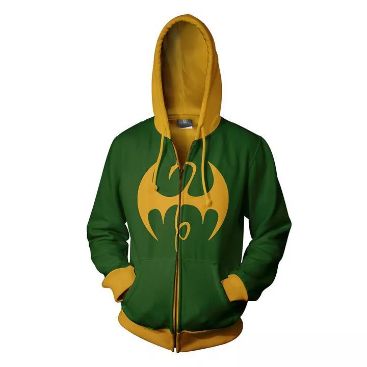 jaqueta blusa frio punho de ferro iron fist marvel uniforme moletom Vaza merchandising de Homem-Aranha 3 revelando uniforme novo do personagem principal.