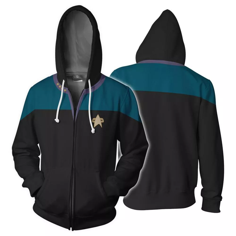 jaqueta blusa frio star trek uniforme 2 moletom Acessório Filme Thor Loki 62cm