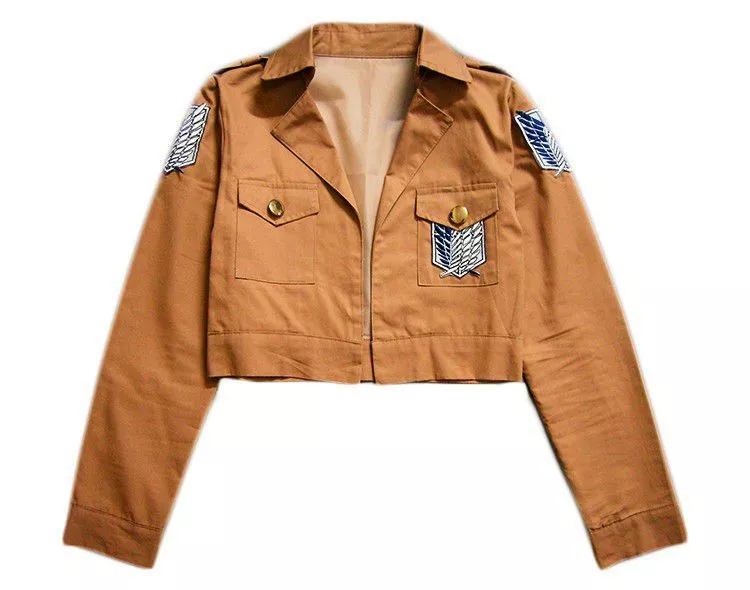 jaqueta frio anime attack on titan shingeki no kyojin cosplay uniforme scouting legion Colar Attack On Titan Shingeki No Kyojin Titans Corps Anime #821 Dourado