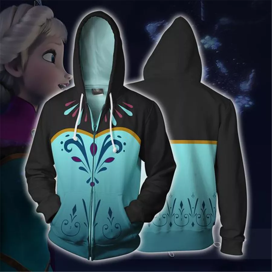 jaqueta frozen traje elsa cosplay filme moletom com capuz moletom masculino Frozen 3 tem estreia confirmada para 2026.