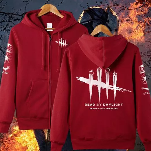 jaqueta jogo dead by daylight do dia ziper cosplay velo jaqueta moletom com Bolsa traços desenho nova moda 2d sacos novidade de volta à escola saco 3d desenho dos desenhos animados comic bolsa senhora ombro saco do mensageiro 6 cores presentes