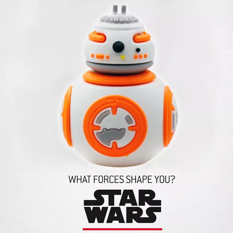 Lançamento Pen Drive Star Wars Despertar da Força BB-8 4 a 32GB