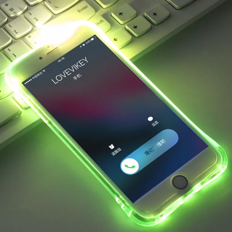 led flash tpu caso para iphone x xs xr xs max casos transparente luminosa Luminária Anime Soul Eater Lâmpada de acrílico 3d aquecedora, luz noturna led colorida para decoração de quarto das crianças, rgb, lâmpada de mesa, luz noturna luz clara