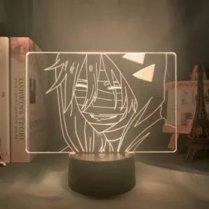 luminaria 3d lampada anime angel of slaughter zack luz para decoracao do quarto Luminária Anime My Hero Academia Kimetsu No Yaiba shoto todoroki rosto design led night light lâmpada para crianças criança meninos quarto decoração lâmpada de mesa acrílico presente