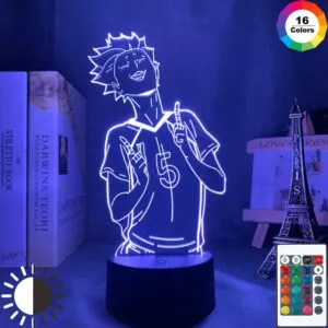 luminaria 3d lampada anime haikyuu tendou satori luz para criancas crianca quarto Luminária Elfen Lied Acrílico led night light lâmpada anime elfen mentiu lucy nyu figura lâmpada de mesa 3d para crianças quarto criança decorativa nightlight manga presente