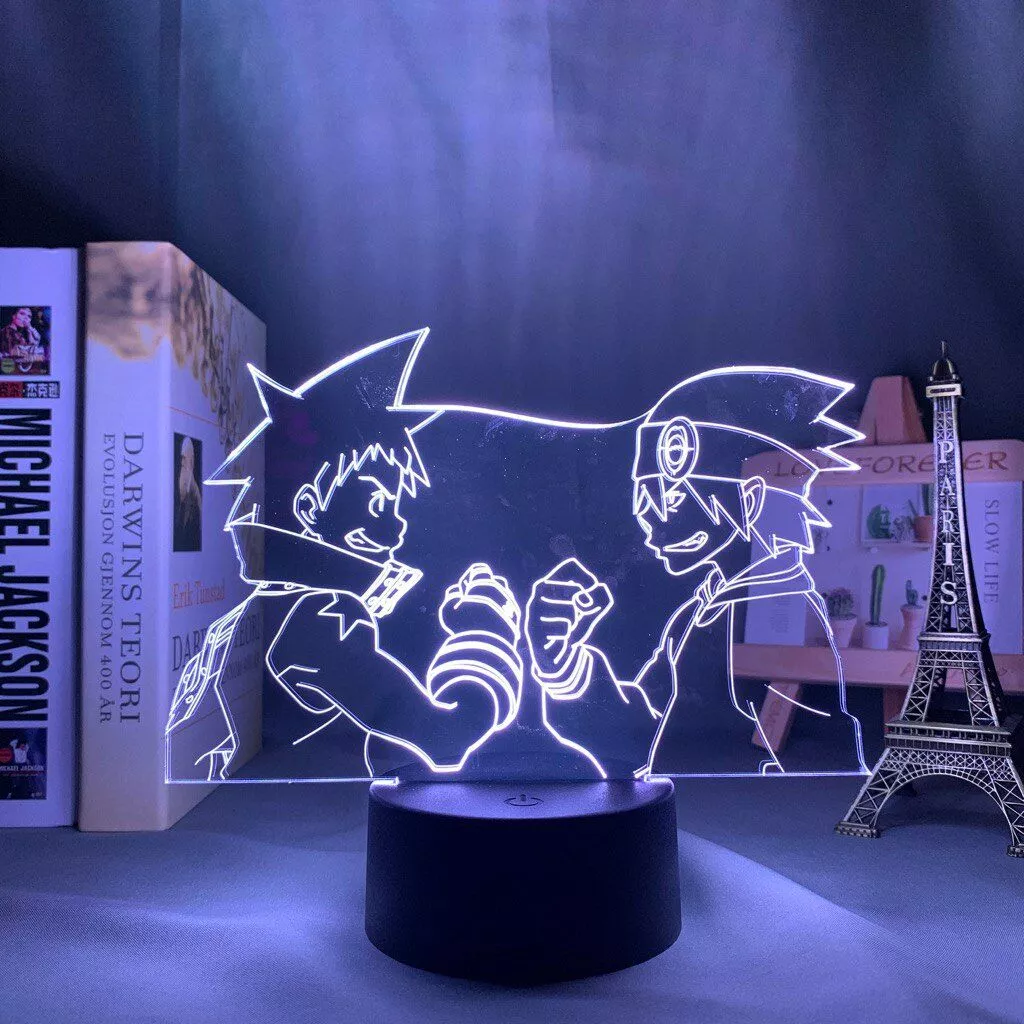 3d Lâmpada led Anime Motosserra Homem decoração Nightlight – Geek Door