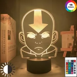 luminaria acrilico luz conduzida da noite avatar o ultimo dobrador de ar para Anunciado filme de animação de Avatar, Aang: O Último Dobrador de Ar.