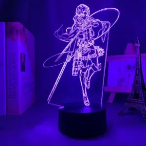 luminaria anime 3d lampada attack on titan levi ackerman shingeki no kyojin luz para Luminária Anime My Hero Academia Kimetsu No Yaiba shoto todoroki rosto design led night light lâmpada para crianças criança meninos quarto decoração lâmpada de mesa acrílico presente