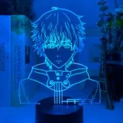 Luminária Anime 3d led night light tokyo ghoul ken kaneki rosto nightlight para sala de leitura decoração luz anime presente para lâmpada mesa aniversário usb