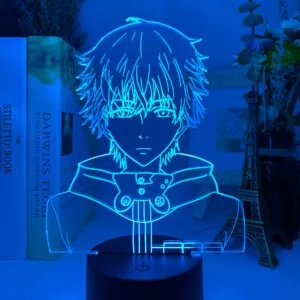 luminaria anime 3d led night light tokyo ghoul ken kaneki rosto nightlight para sala Luminária One Punch Man saitama figura led night light lâmpada para decoração de casa nightlight fresco mangá loja decoração idéias mesa luz 3d