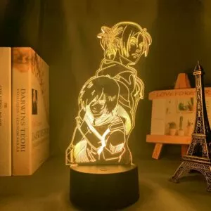 luminaria anime attack on titan 3d lampada annie leonhart luz para decoracao do 1 Luminária Anime Attack on Titan levi ackerman acrílico lâmpada 3d hange zoe para decoração do quarto de casa luz criança presente zoe hange led noite luz anime