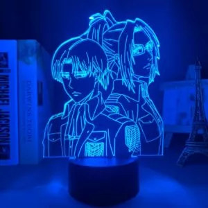 luminaria anime attack on titan levi ackerman acrilico lampada 3d hange zoe para Luminária Anime Attack on Titan levi ackerman acrílico lâmpada 3d hange zoe para decoração do quarto de casa luz criança presente zoe hange led noite luz anime