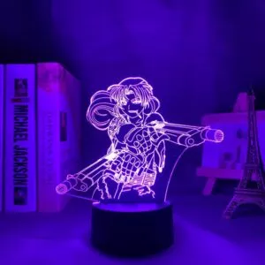 luminaria anime black lagoon rety led night light para quarto decoracao presente Luminária Attack On Titan Shingeki no Kyojin Acrílico 3d lâmpada ymir ataque em titã para casa decoração do quarto luz presente da criança ymir conduziu a luz da noite anime