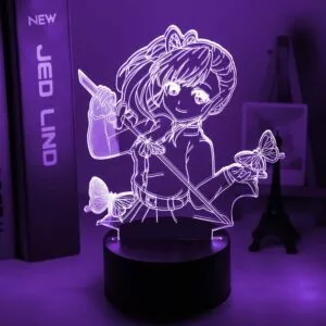 luminaria anime demon slayer kimetsu no yaiba tsuyuri kanawo figura luz conduzida da Luminária Rikka takanashi led night light para o quarto decoração nightlight presente de aniversário anime 3d lâmpada rikka amor chunibyo