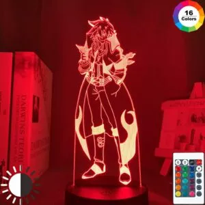 luminaria anime gurren lagann simon conduziu a luz da noite para o quarto decoracao Luminária Tengen toppa gurren lagann kamina led night light para decoração do quarto colorido nightlight anime presente 3d lâmpada kamina gurren lagann